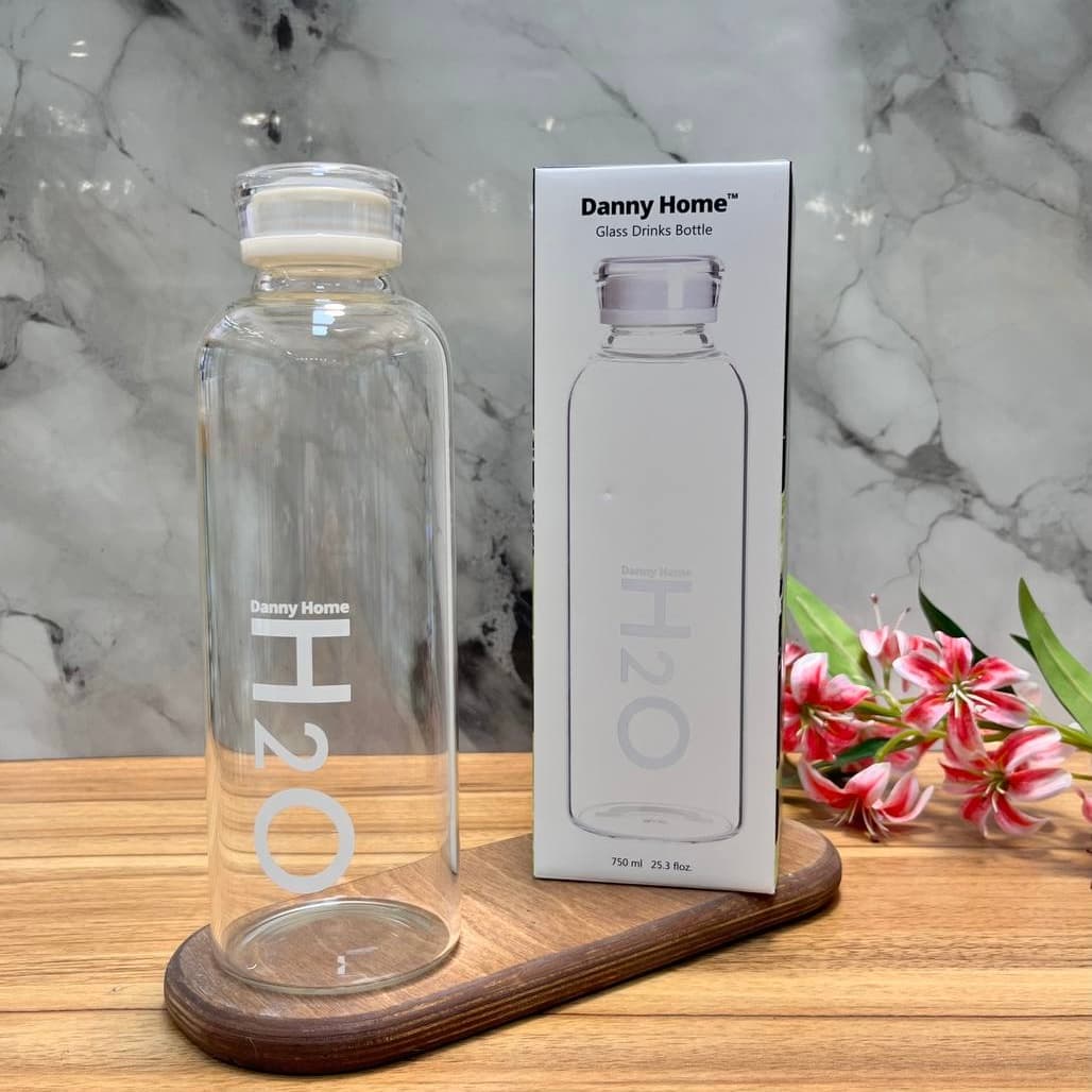 بطری آب دنی هوم (Danny Home) مدل H2O – ظرفیت 750 میلی‌لیتر ( صورتی – طوسی – سفید – مشکی) — تصویر ۴