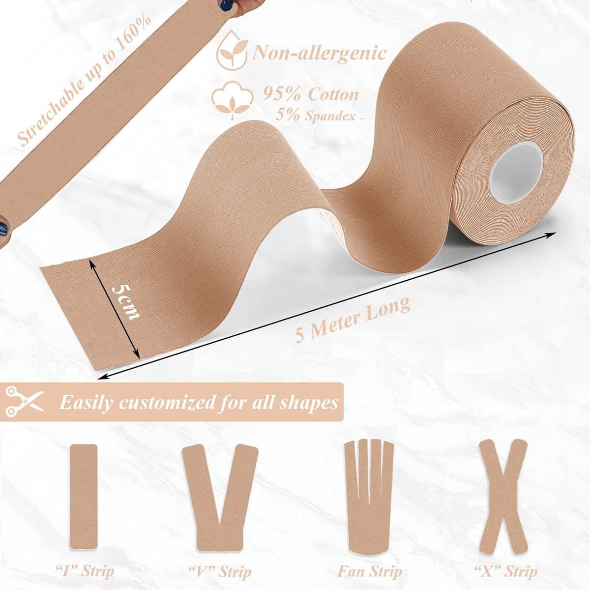 چسب ضد درد KINESIOLOGY TAPE SPORT — تصویر ۲