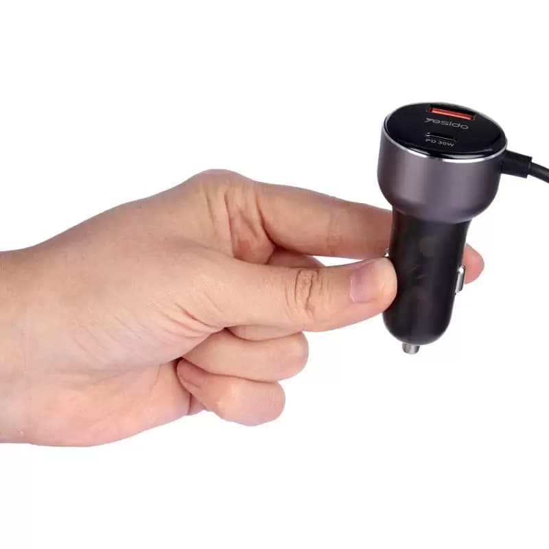 شارژر فندکی فست شارژ یسیدو مدل Y57 3A QC3.0 PD 30W — تصویر ۴