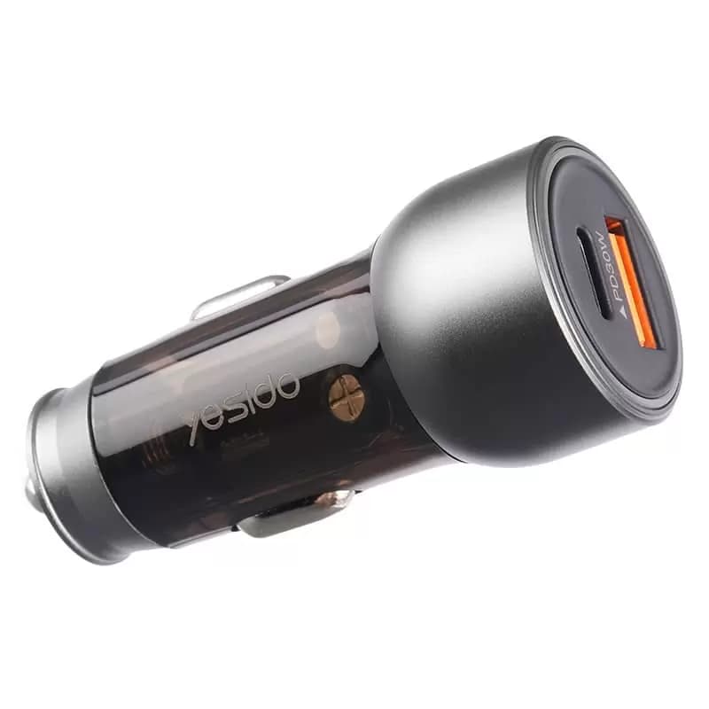 شارژر فندکی فست شارژ یسیدو مدل Y49 QC3.0 PD 3A 30W — تصویر ۴