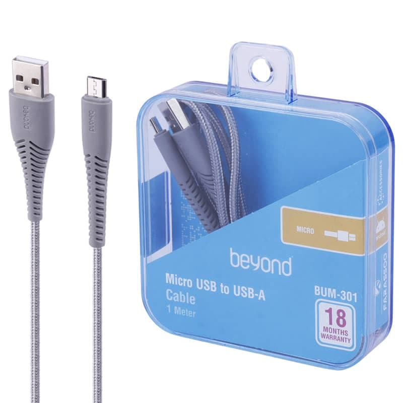 کابل میکرو یو اس بی بیاند فست شارژ 2.1A مدل BUM-301 — تصویر ۸