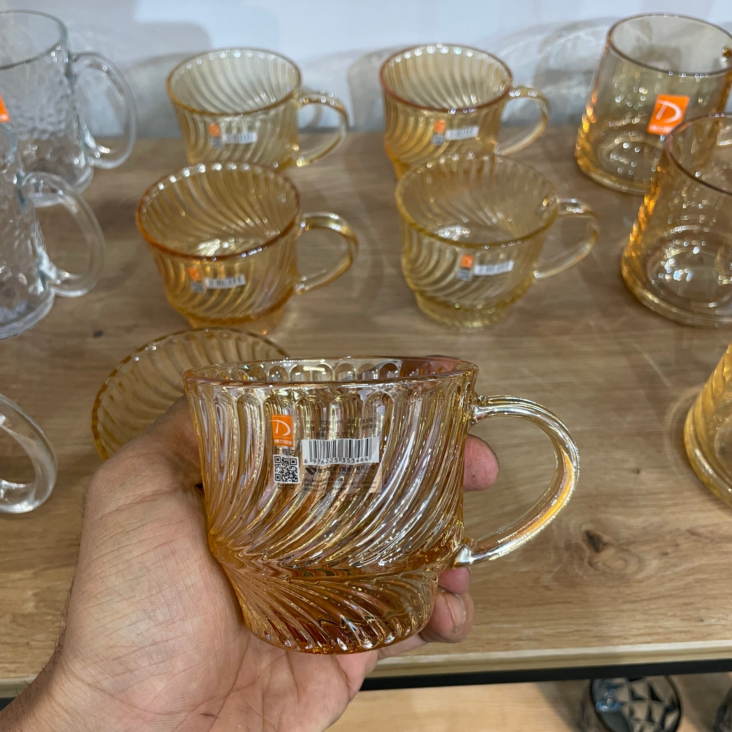 فنجان شامپاینی دلی – ست ۶ عددی Deli Glass — تصویر ۳