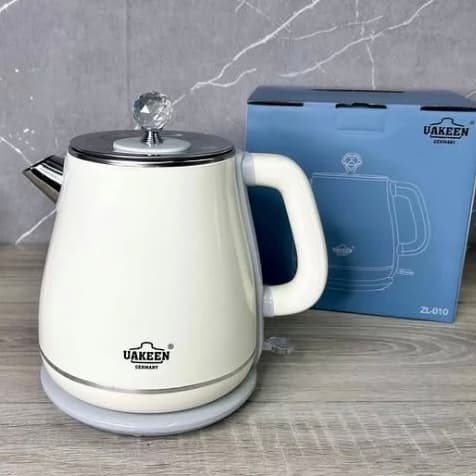 کتری برقی آلمانی UAKEEN مدل ZL-010 طرح درب الماسی کرمی