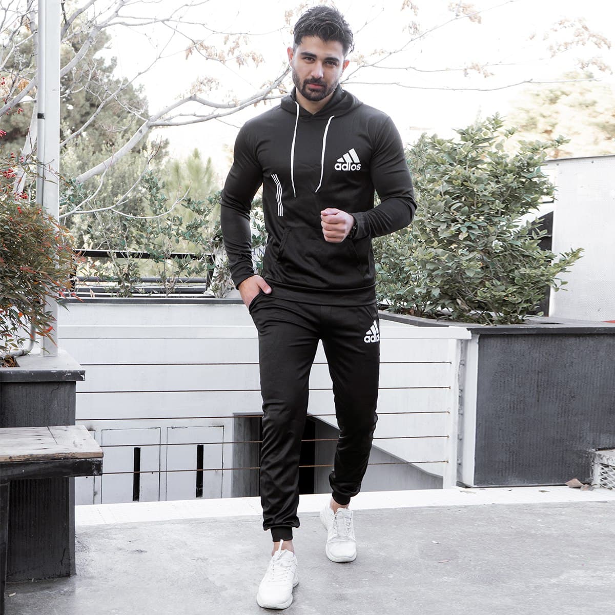 ست هودی شلوارAdidas مردانه مدل Viton — تصویر ۷