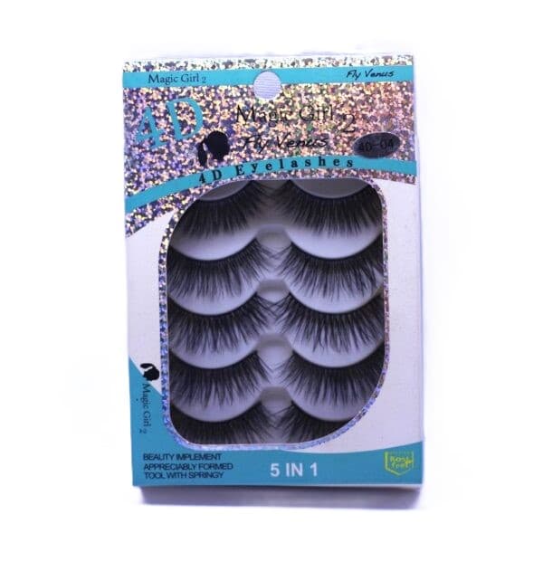مژه 5 جفتی 4D مجیک گرل کد N04