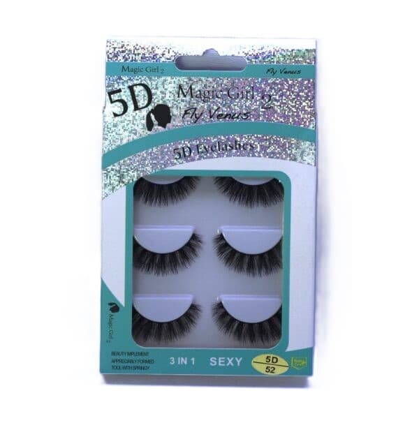 مژه 3 جفتی 5D مجیک گرل کد 52