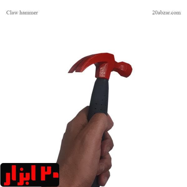 چکش میخ کش دسته کوتاه روکش دار — تصویر ۳