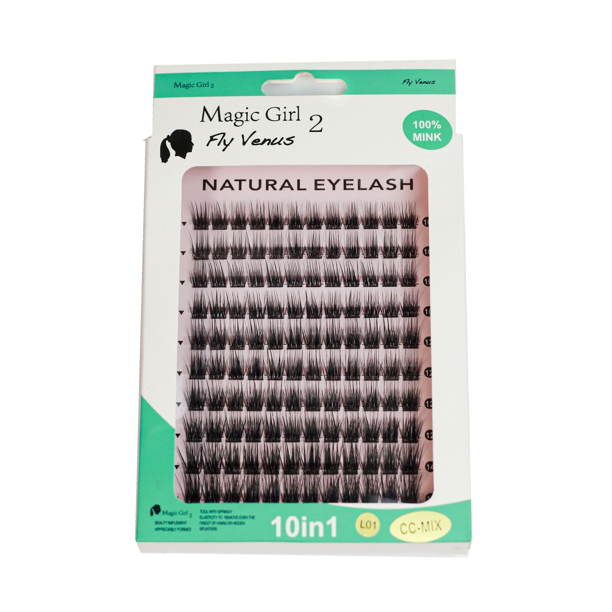 مژه 10 ردیفه بوته ای مجیک گرل CC-mix کد L01