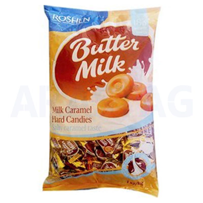 آبنبات شیری کره ای با طعم کارامل روشن ButterMilk وزن 1 کیلویی