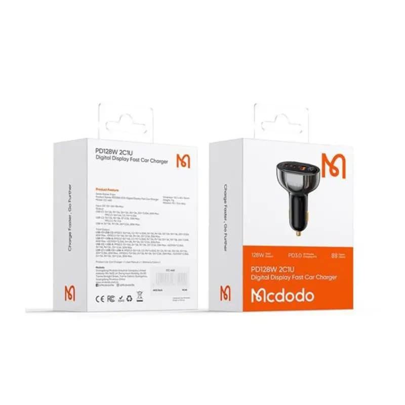 شارژر فندکی مک دودو مدل Mcdodo CC-4450 با توان 128 وات — تصویر ۳