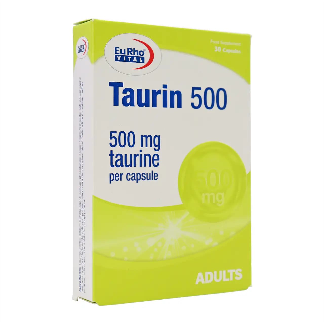 کپسول تائورین یوروویتال 500 میلی گرم