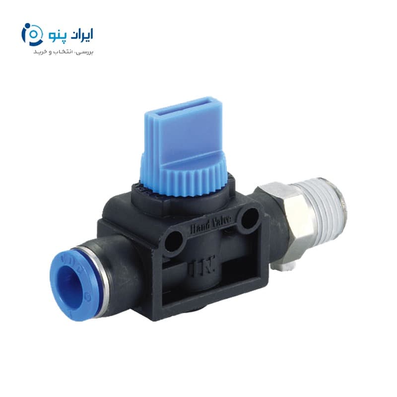 شیر تخلیه دستی پنوماتیک برند CDC شیلنگ ۱۰ رزوه ۱/۴ اینچ مدل HVC10-02