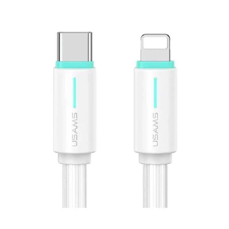 کابل شارژ USB-C to Lightning یوسمز مدل US-SJ735 با طول 1 متر توان 30 وات
