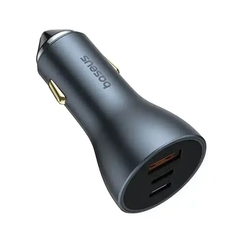 شارژر فندکی باسئوس مدل Golden Contactor Pro Car Charger U+C+C توان 65 وات — تصویر ۲
