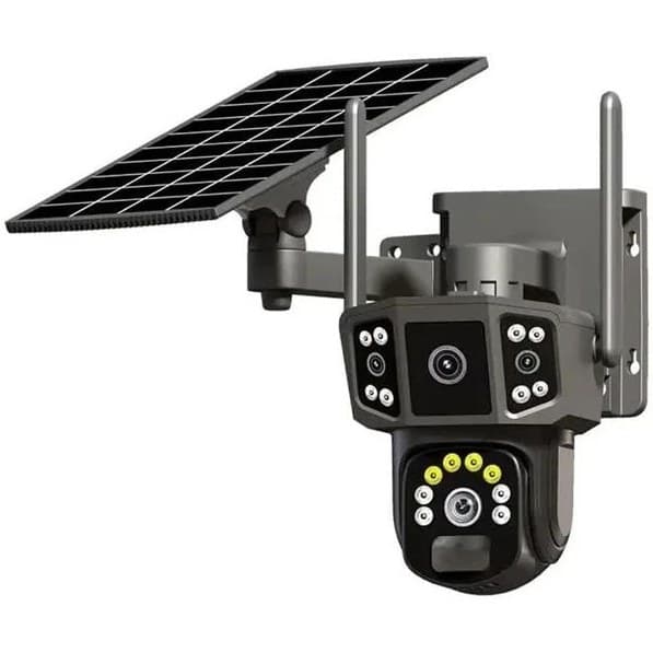 دوربین بی سیم سیمکارتی خورشیدی 8 مگاپیکسل 3تصویر2لنز مدلp3-8f — تصویر ۲