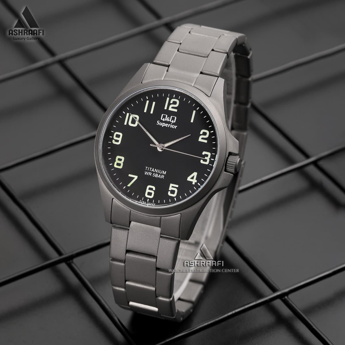 ساعت کیو اند کیو صفحه مشکی Q&Q S28A-002VY — تصویر ۲