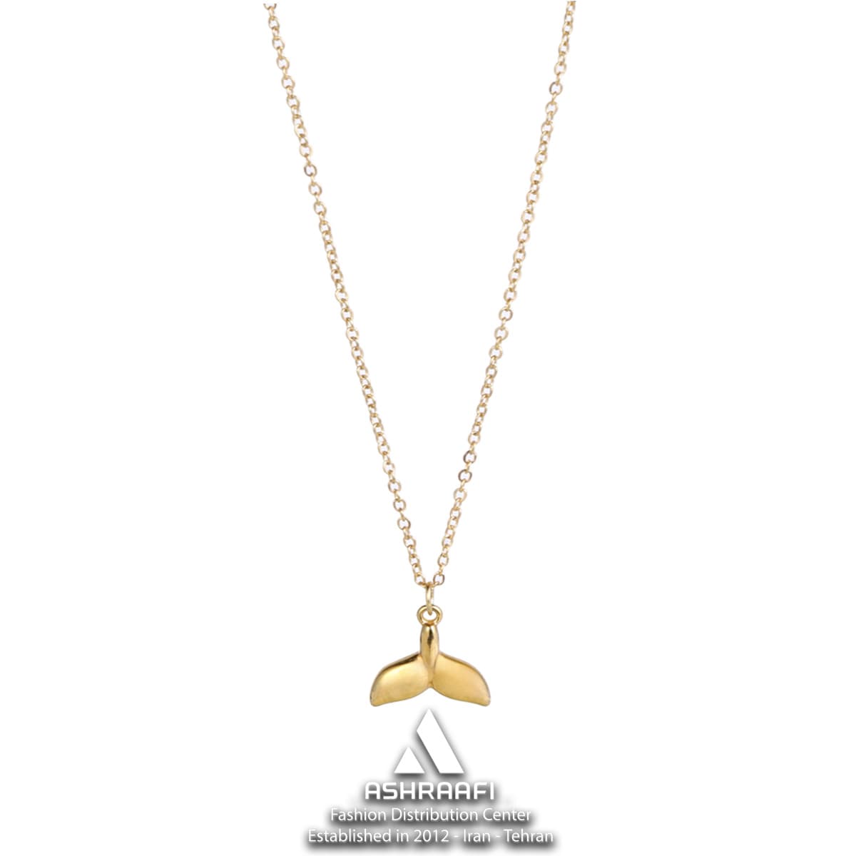 گردنبند زنانه دم وال Fish Tail Necklace-01