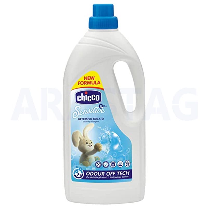 مایع لباسشویی نوزاد و کودک سنسیتیو چیکو حجم 1.5 لیتری