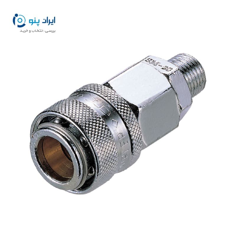 کوپلینگ مادگی اتوماتیک بیرون‌رزوه پنوماتیک برند CDC سایز ۲۰ مدل OSM20