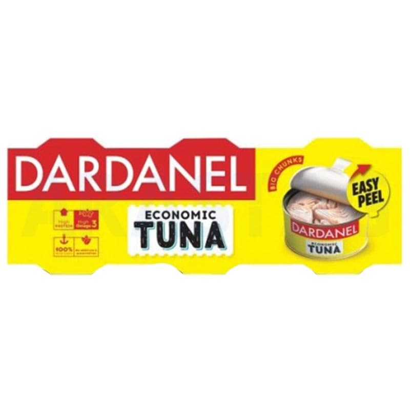 کنسرو ماهی تن اقتصادی داردانل DARDANEL بسته 3 عددی
