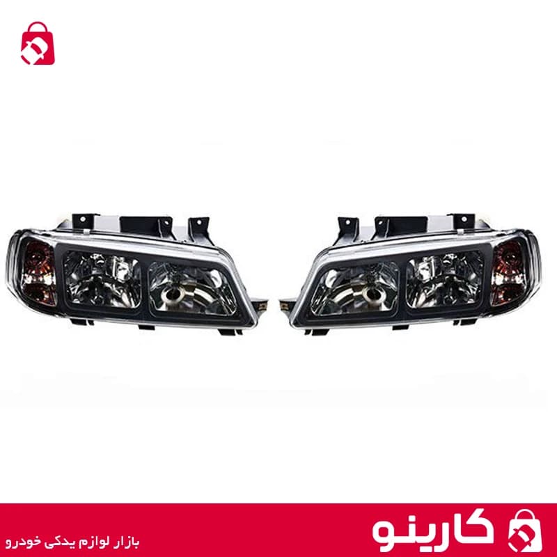 چراغ جلو طرح پارس داخل مشکی پژو 405 نور سازان بسته 2 عددی