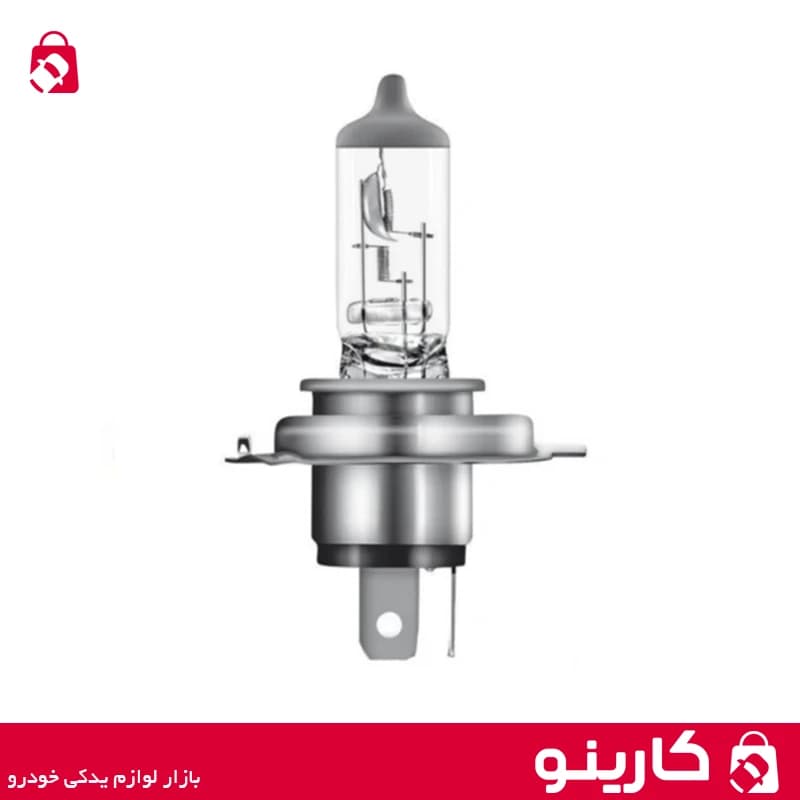 لامپ هالوژن H4P43T چراغ جلو پژو 405 55/60 وات12 ولت با پایه گرد3خار3پایه بدون سیم پژو 405 ایساکو 1610500413