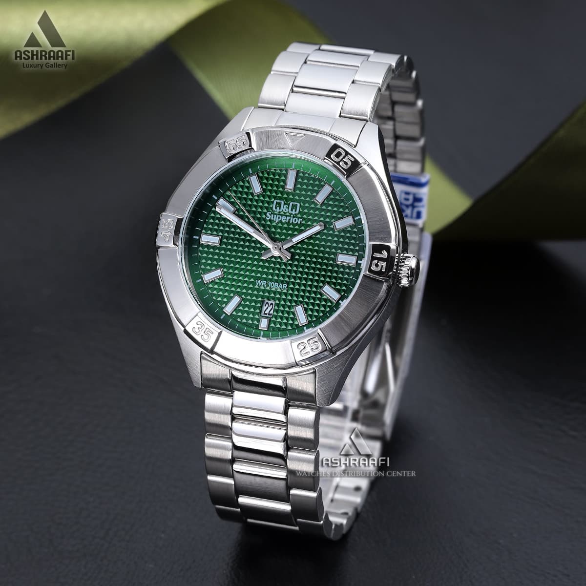 ساعت کیو اند کیو صفحه سبز Q&Q S20A-003VY — تصویر ۲