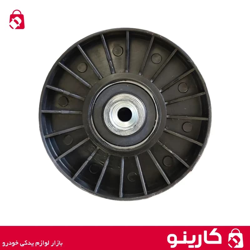 غلتک تسمه سفت کن دینام و هرزگرد ثابت تسمه آلترناتور XU7 پژو 405 ایساکو 1160100899 — تصویر ۲