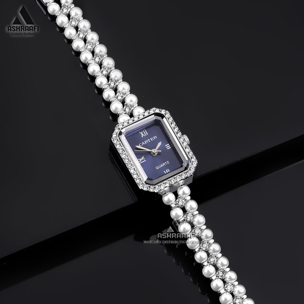 ساعت کارتیه بند مروارید Cartier A80 — تصویر ۳