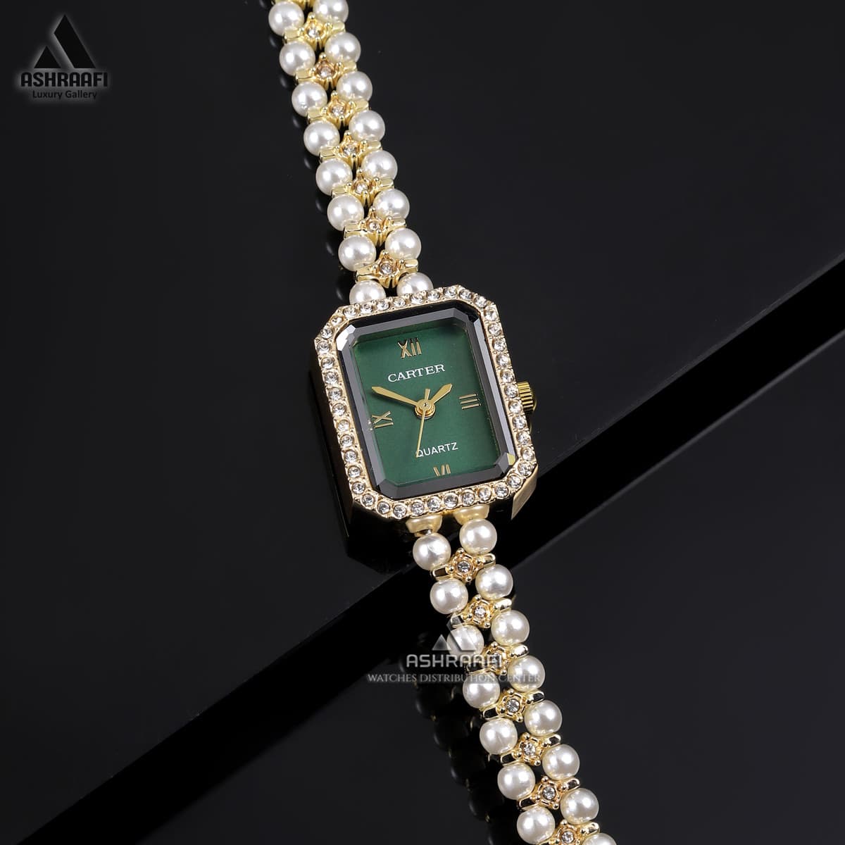 ساعت کارتیه بند مروارید Cartier A80 — تصویر ۶