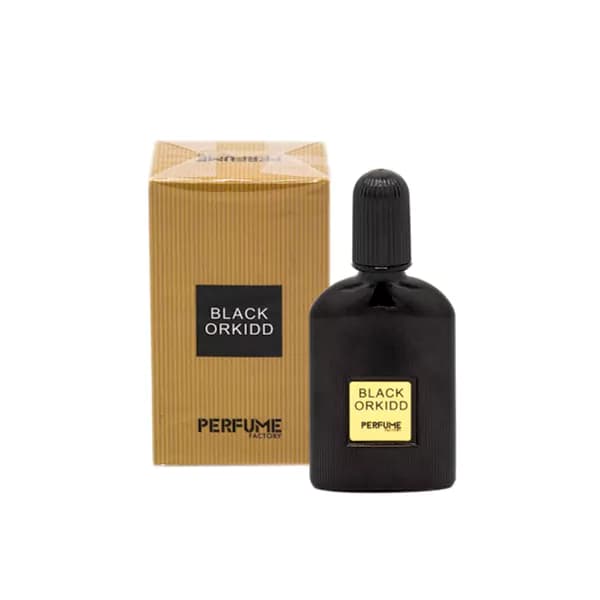 ادکلن مینیاتوری مردانه تام فورد بلک ارکید برند پرفیوم فکتوری حجم ۳۰ میل Black Orkidd Perfume Factory