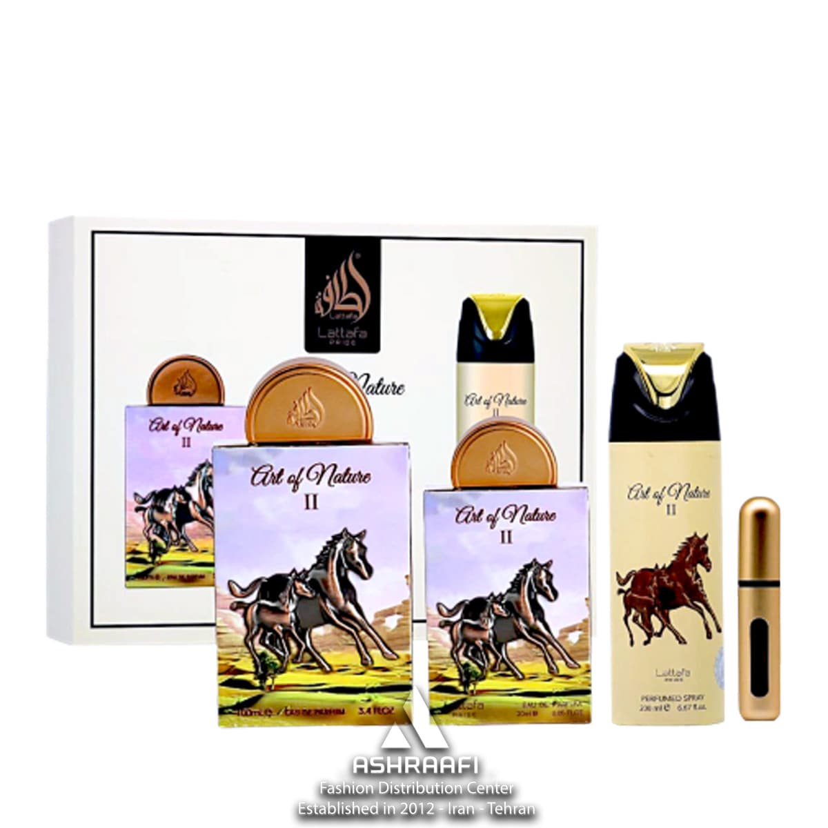 ست ادکلن لطافه آرت آف نیچر Lattafa Art Of Nature II Unisex -3pc