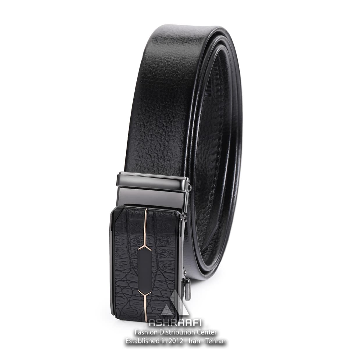 کمربند مردانه ریلی Leather Ratchet Belt BL98 — تصویر ۲