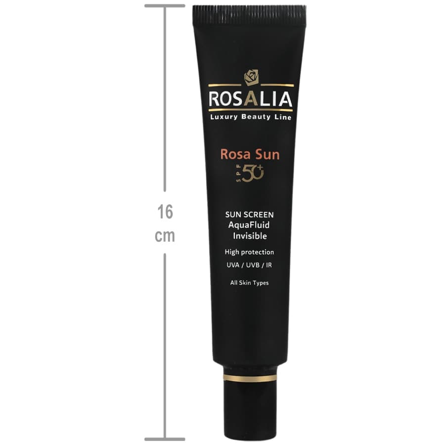 فلوئید ضد آفتاب بی رنگ رزالیا SPF 50 — تصویر ۶