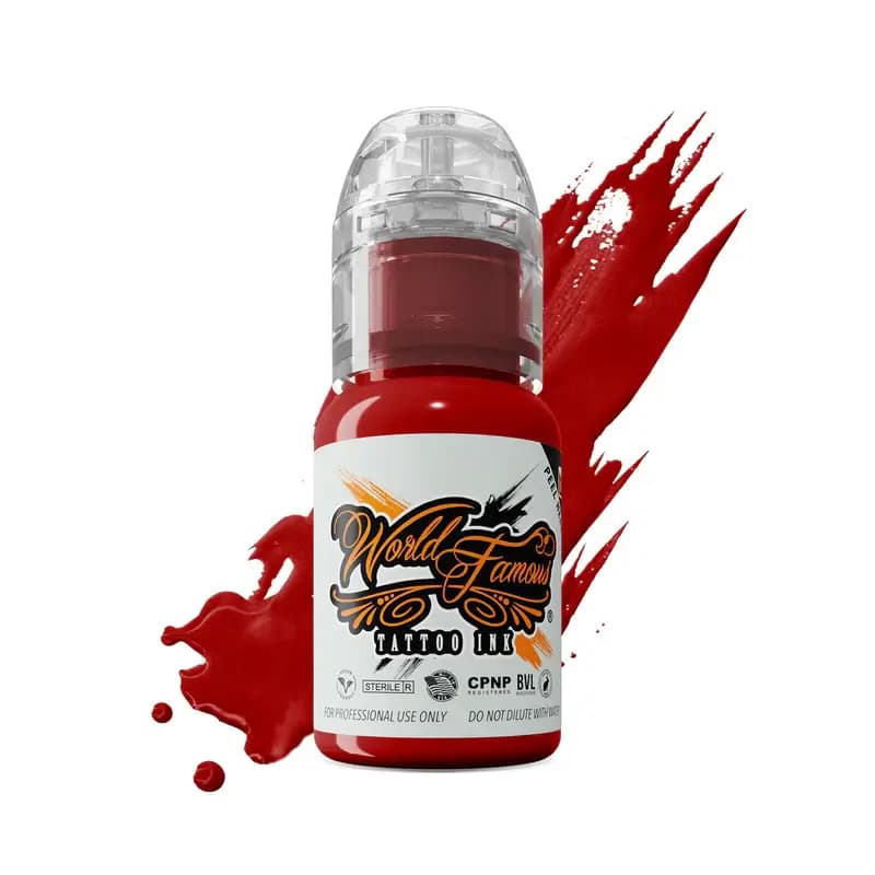 رنگ تاتوی وردفیمس بیگ اپل رد Tattoo ink World famous BIG APPLE RED