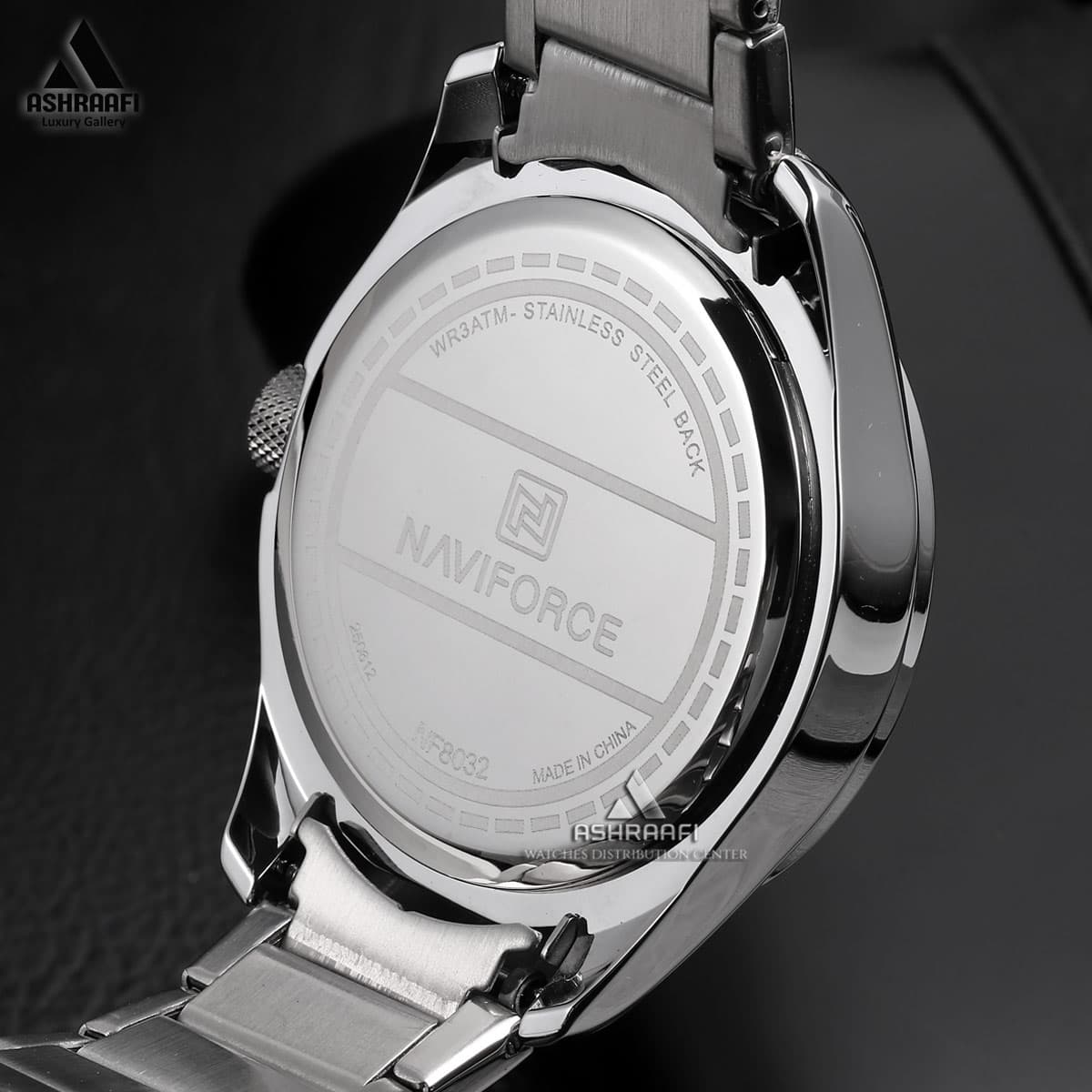 ساعت نیوی فورس بند استیل Naviforce NF8032SB — تصویر ۵