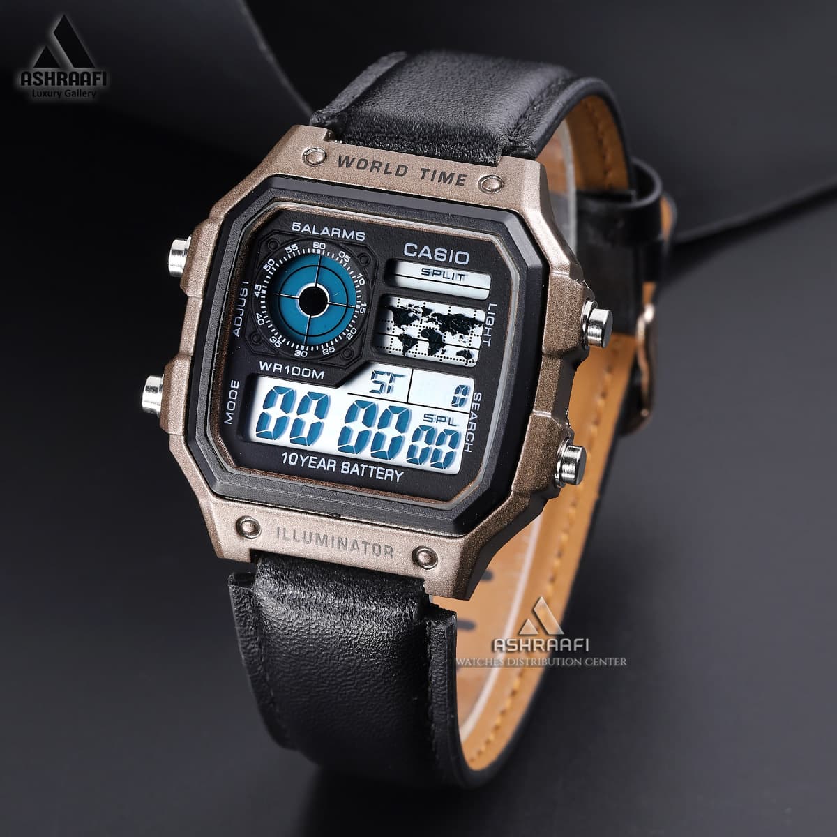 ساعت کاسیو بند چرمی Casio AE-1200WH-1832 — تصویر ۶