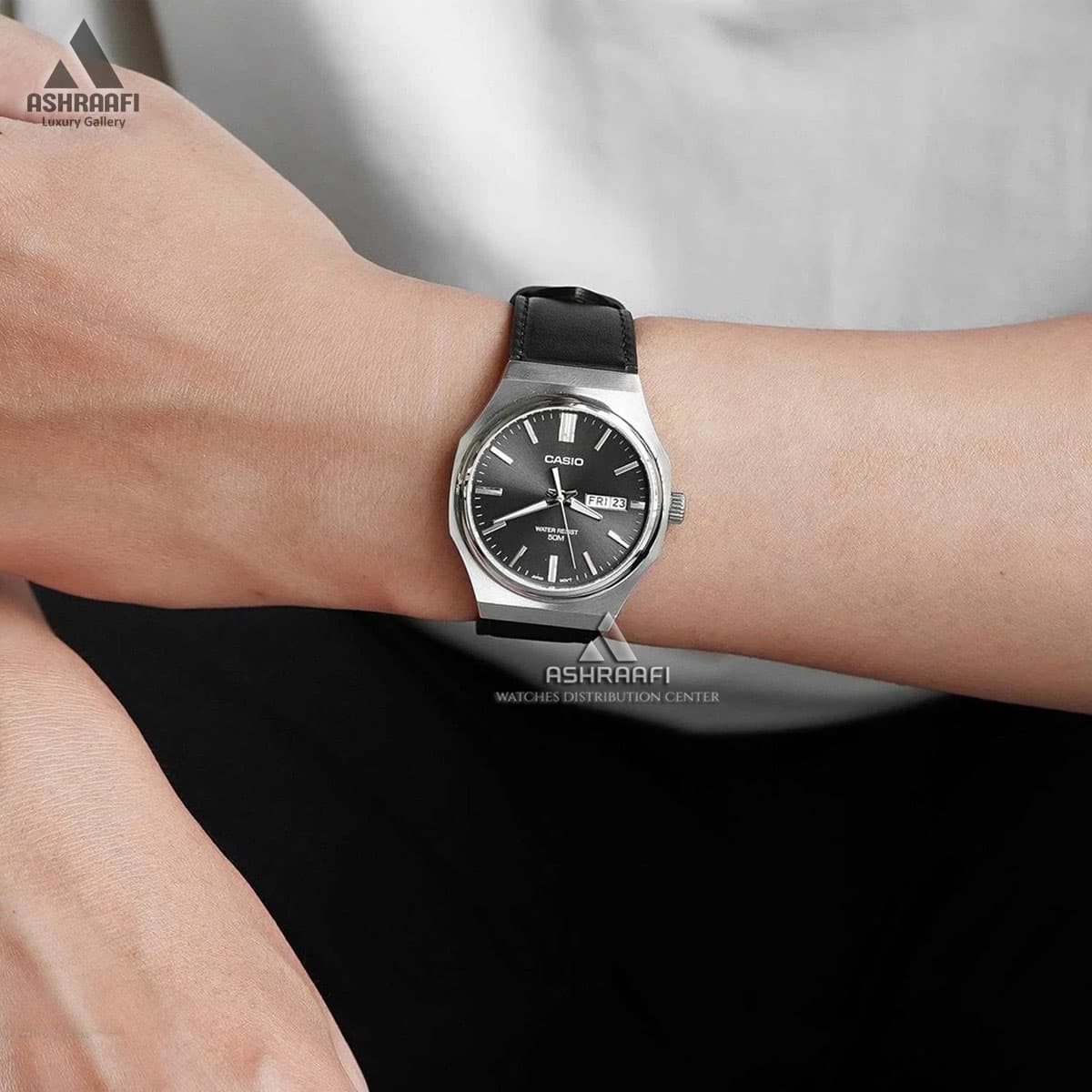 ساعت کاسیو بند چرمی Casio MTP-E735L-8AV — تصویر ۵