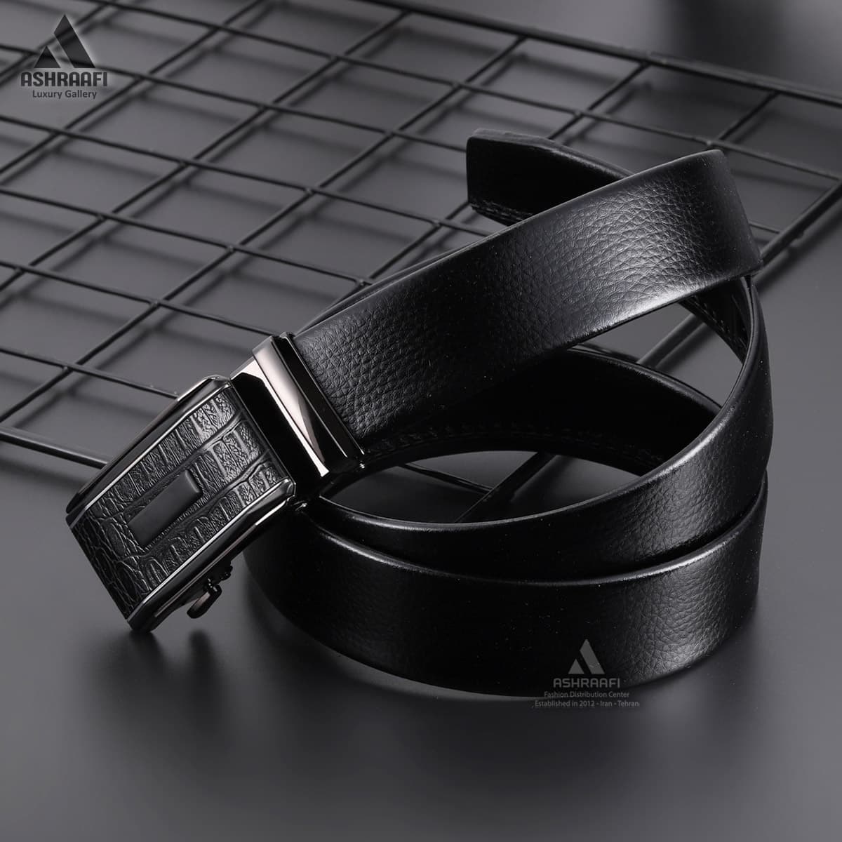 کمربند مردانه چرمی Leather Ratchet Belt BL95 — تصویر ۳
