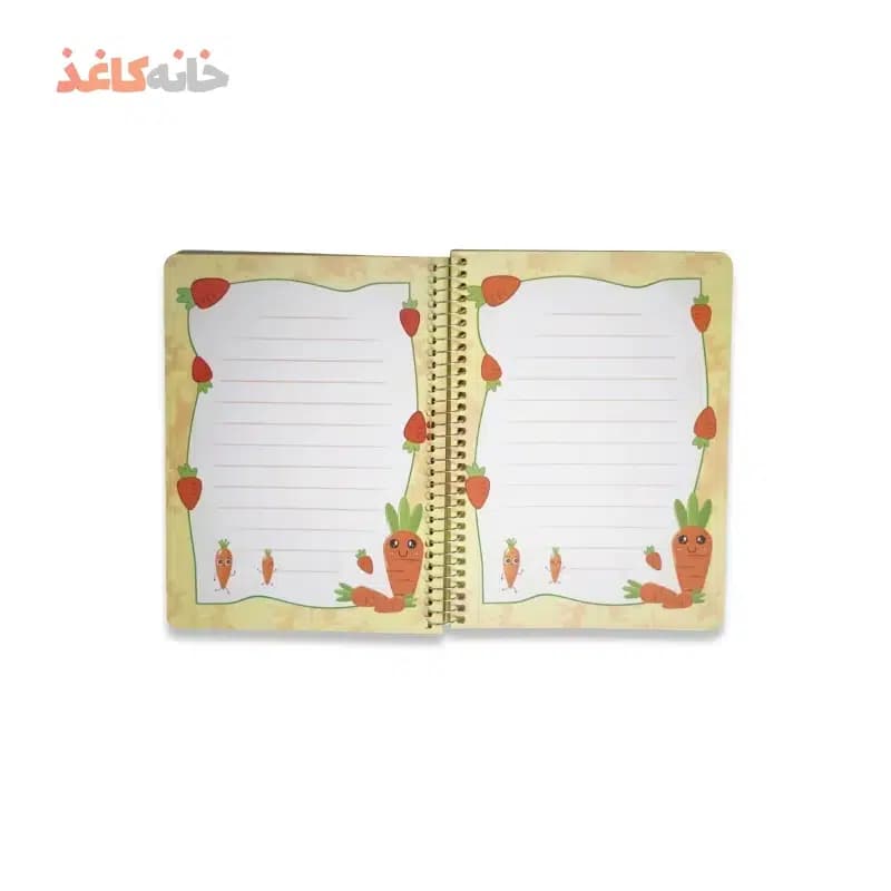 دفتر حاشیه دار سویل کد 605 طرح هویج — تصویر ۴