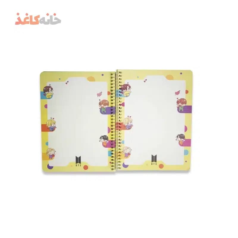 دفتر حاشیه دار سویل کد 605 طرح بی تی اس — تصویر ۴