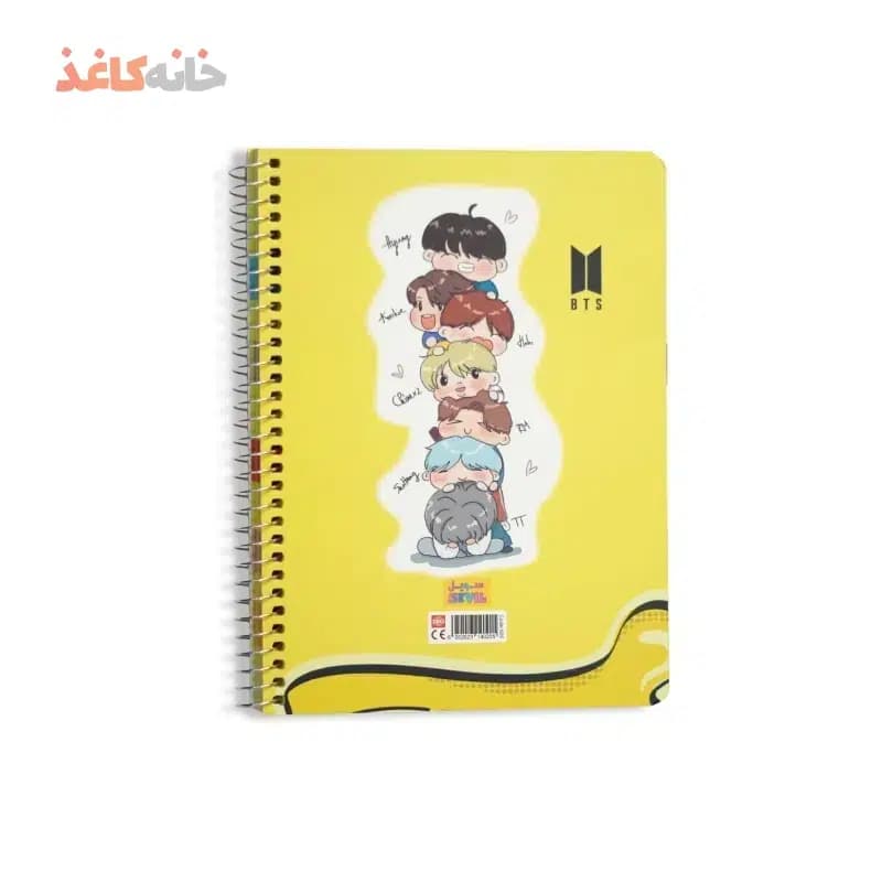 دفتر حاشیه دار سویل کد 605 طرح بی تی اس — تصویر ۳