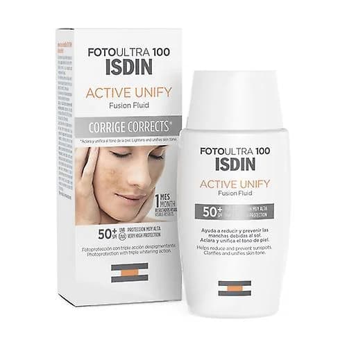 ضد آفتاب ایزدین ضدلک بی رنگ اکتیو یونیفای SPF50 حجم 50میل