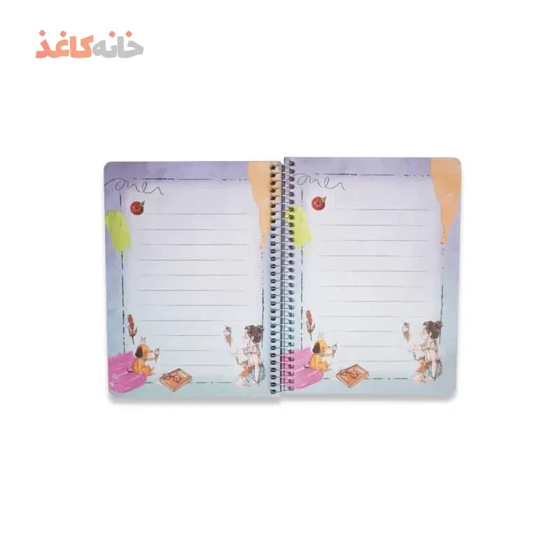 دفتر حاشیه دار سویل کد 605 طرح دختر و گوزن — تصویر ۴
