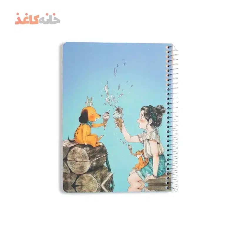 دفتر حاشیه دار سویل کد 605 طرح دختر و گوزن
