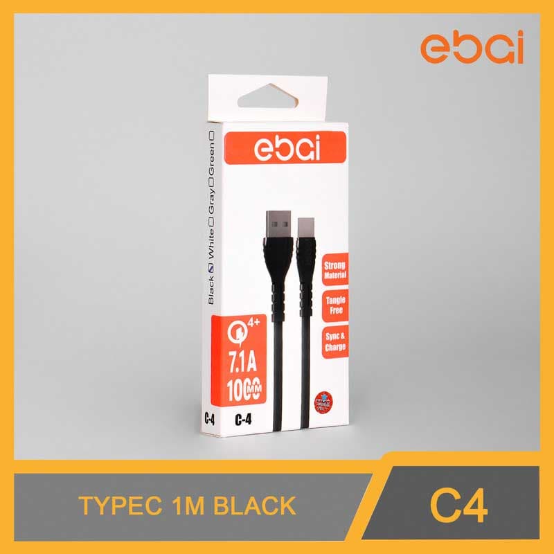 کابل آیفون (لایتنینگ) ۱ متری ebai C-4 — تصویر ۴