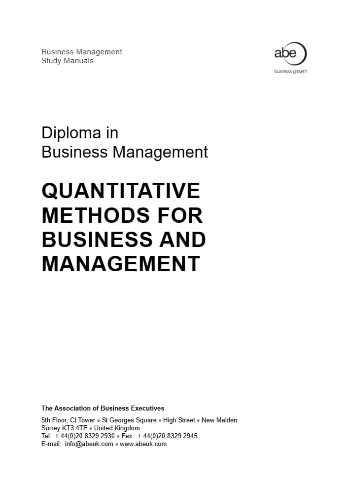کتاب Quantitative Methods for Business and Management (روش‌های کمی برای کسب‌وکار و مدیریت) نسخه انگلیسی PDF | جان بورد