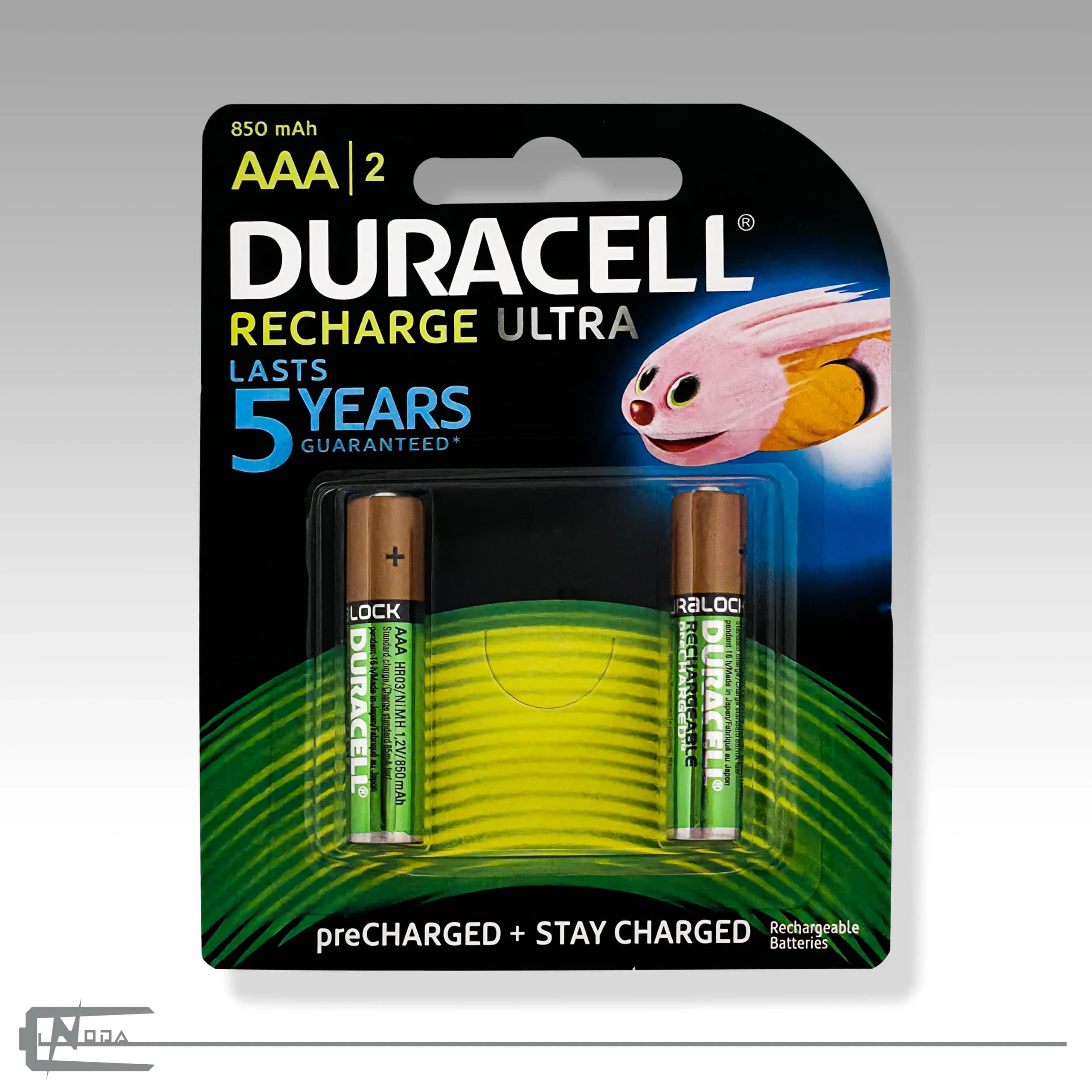 باتری نیم قلمی شارژی دوراسل مدل 850MAH– بسته 2 عددی
