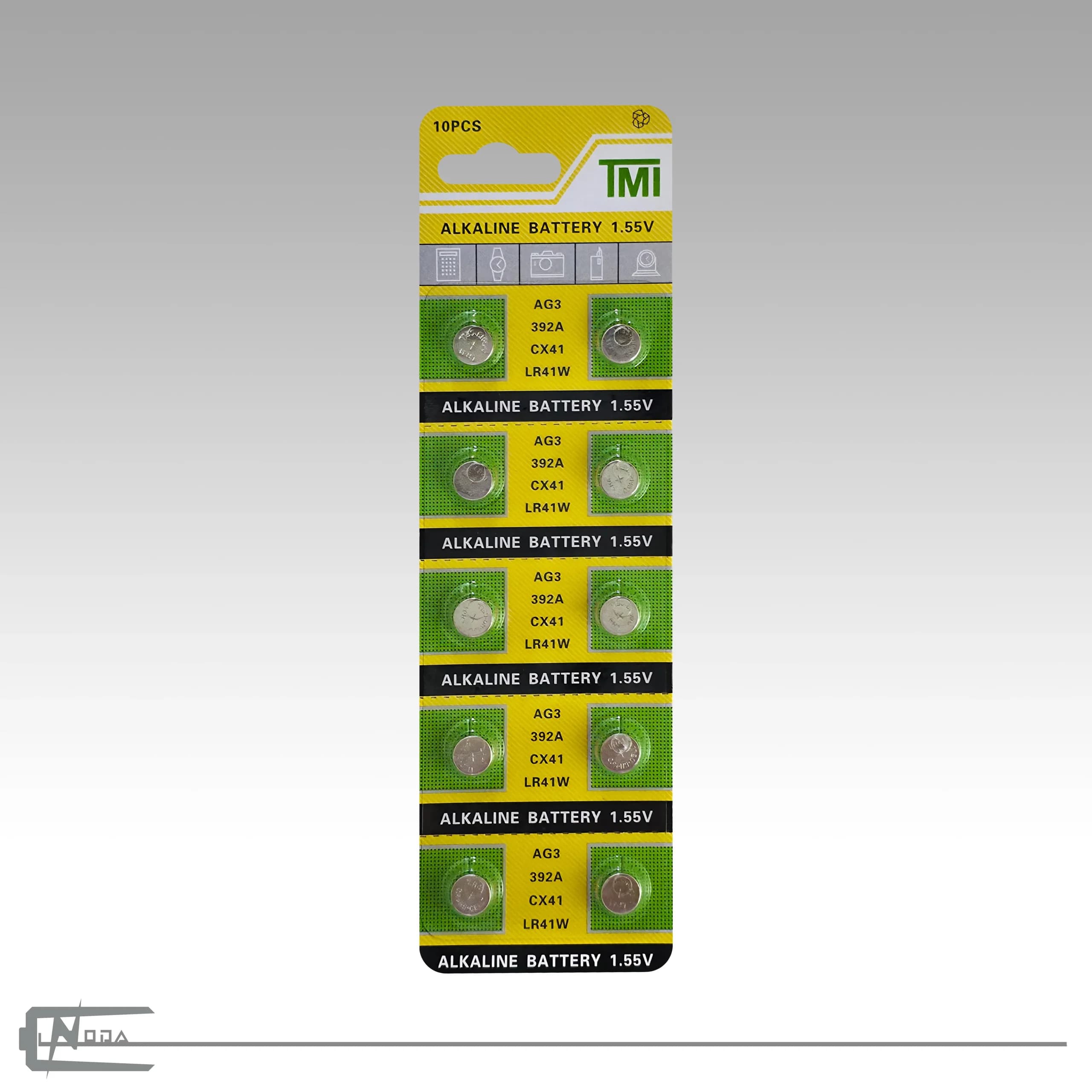 باتری ساعتی تی ام آی مدل AG3 LR41 384 – بسته 10 عددی