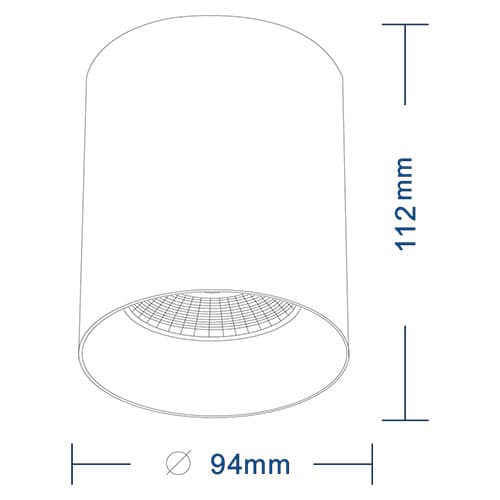 چراغ سقفی COB روکار SPN DO20288/20W کد430 — تصویر ۳